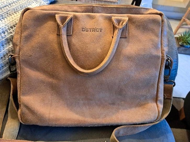 Bruine leren D'strict tas, Overige merken, Gebruikt, Bruin, Ophalen of Verzenden