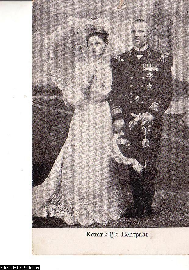 Ansichtkaart	Wilhelmina	& Hendrik, Verzenden, 1920 tot 1940, Ongelopen, Sterren en Beroemdheden