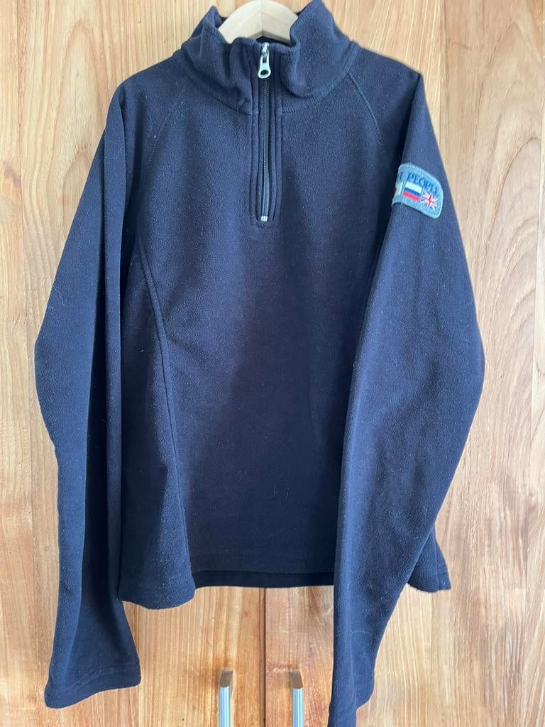 Fleece trui zwart maat L, Ophalen of Verzenden, Zo goed als nieuw, Zwart