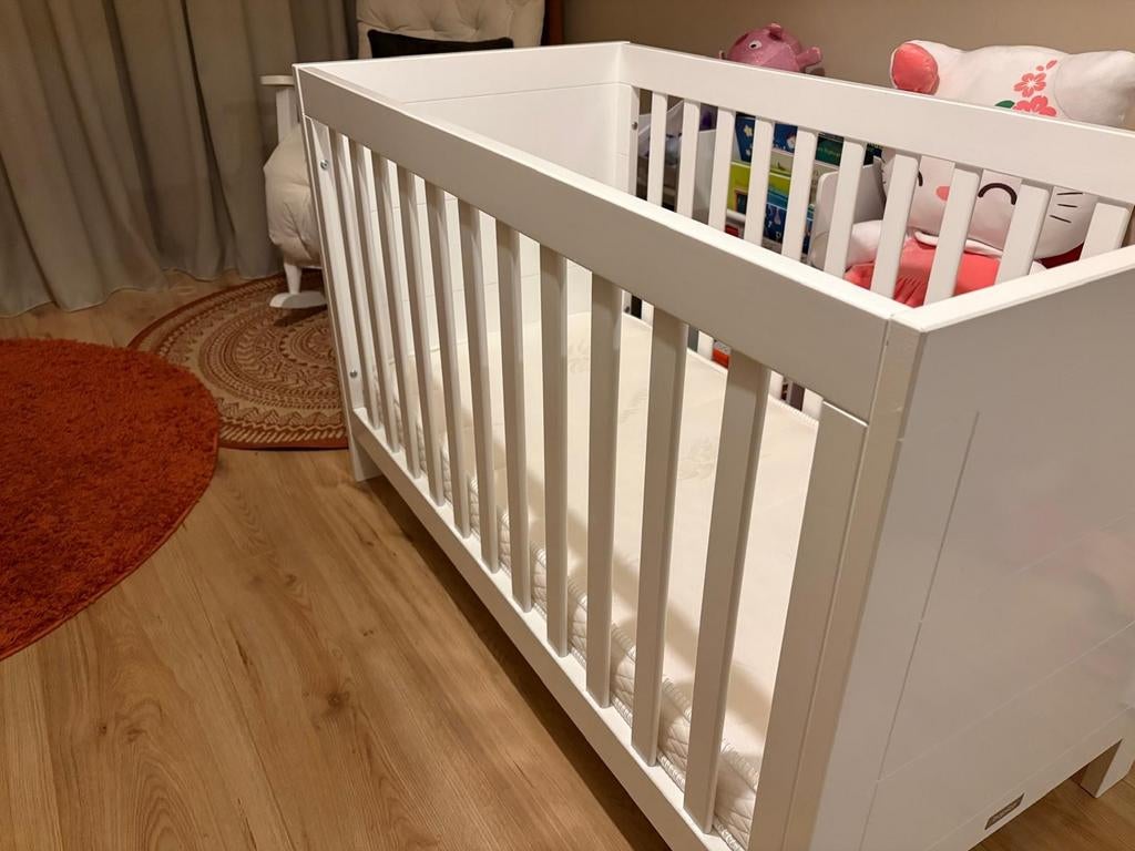 BOPITA Noah ledikant 60x120 wit, Ophalen, Gebruikt, Ledikant