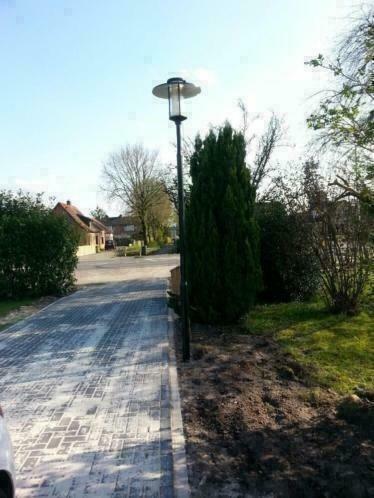 Diverse x complete lantaarnpaal + lampenkap armatuur PAALTOP, Ophalen, Staande lamp, Zo goed als nieuw, Led