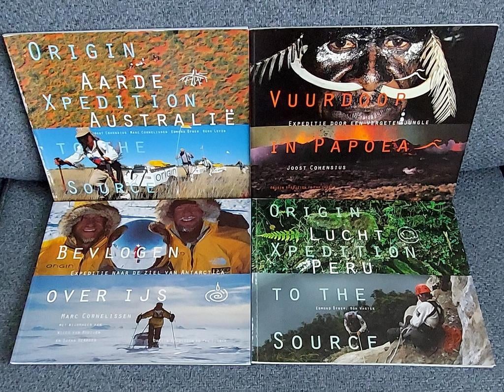 4 expeditie boeken. Aarde, Lucht, Vuurdoop, Bevlogen., Cd's en Dvd's, Alle leeftijden, Ophalen of Verzenden, Zo goed als nieuw