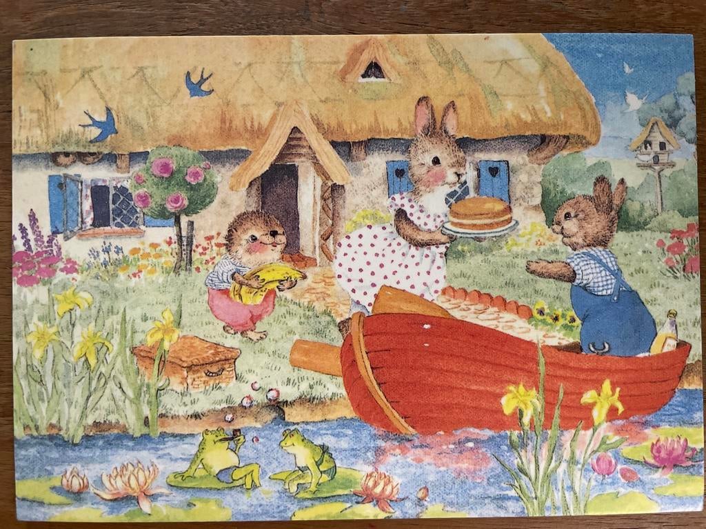The medici kaart met dieren, picknick, Ophalen of Verzenden, 1960 tot 1980