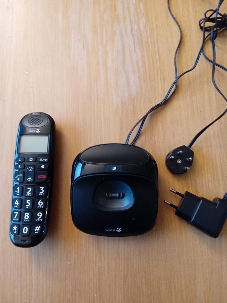 DORO PhoneEasy 110 zwart draadloze seniorentelefoon, Ophalen of Verzenden, Zo goed als nieuw, 1 handset
