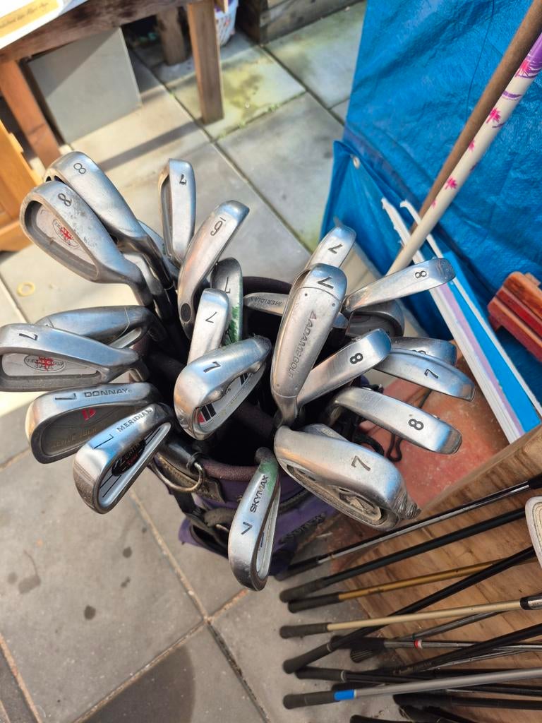 IJzeren 7 en 8 Golfclubs - Ideaal voor Clinics, Ophalen of Verzenden, Gebruikt, Club, Overige merken