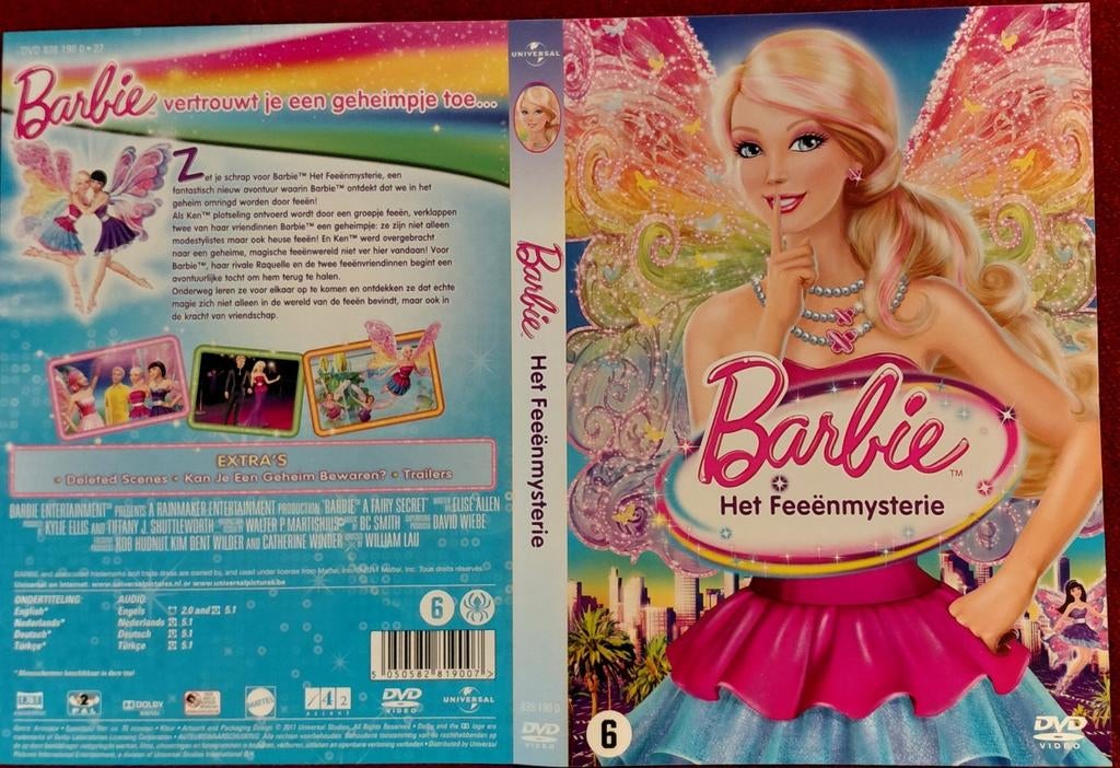 Barbie en het Feeënmysterie DVD - Goede Conditie!, Alle leeftijden, Poppen, Ophalen of Verzenden, Zo goed als nieuw