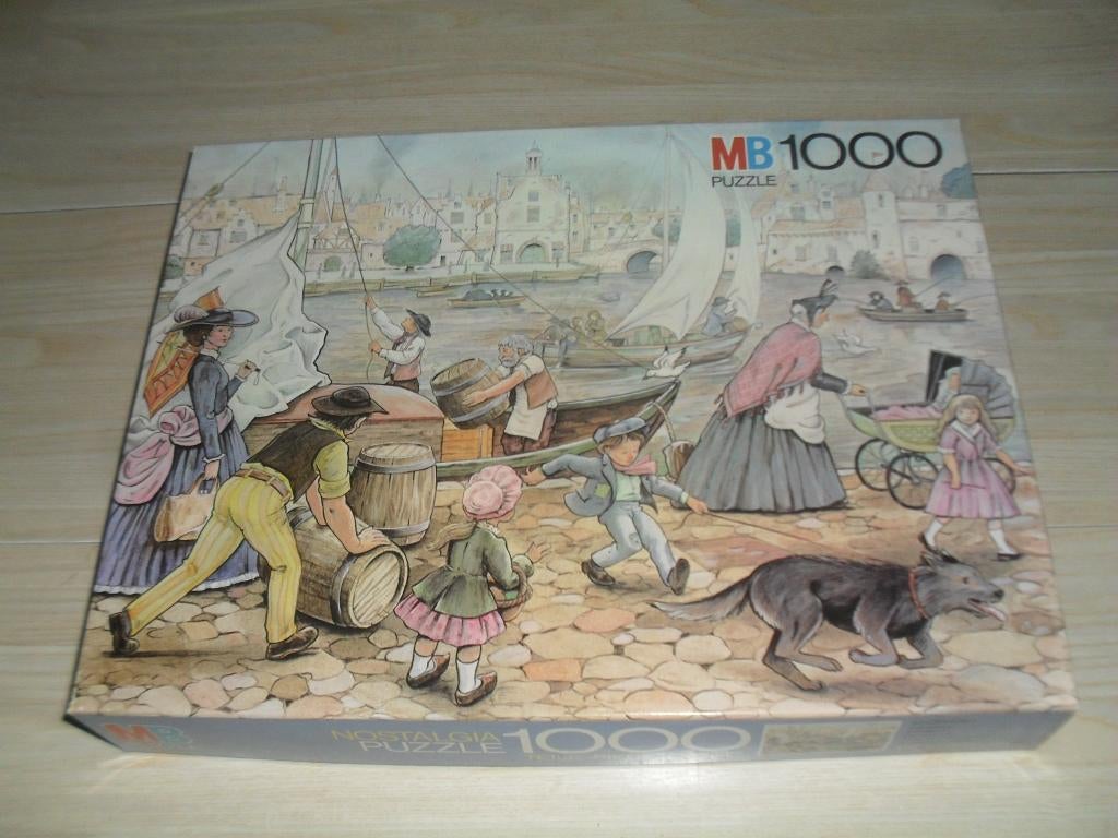 Op de kade puzzle 1000 stukjes, Ophalen, 500 t/m 1500 stukjes, Zo goed als nieuw, Legpuzzel