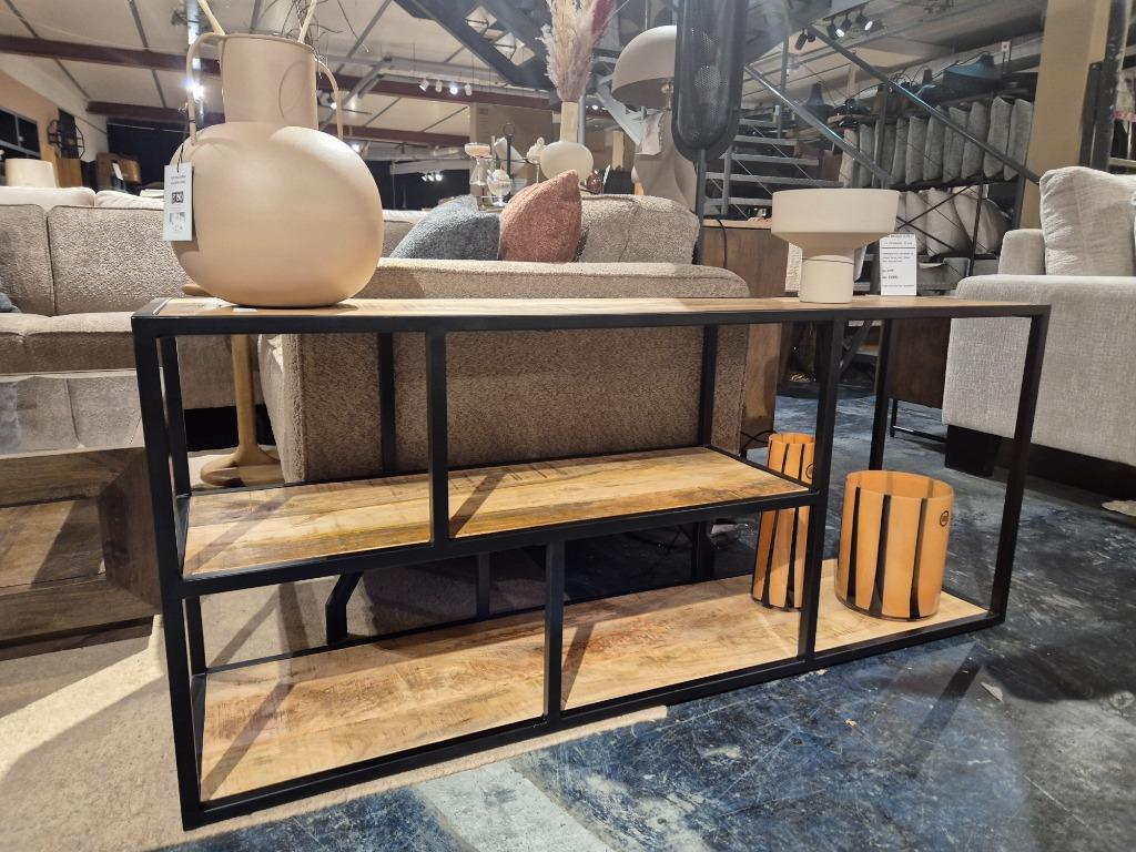 TV Dressoir / Meubel | Mangohout | 140cm | PRIJSPAKKER !, Overige houtsoorten, 100 tot 150 cm, Nieuw, Ophalen of Verzenden