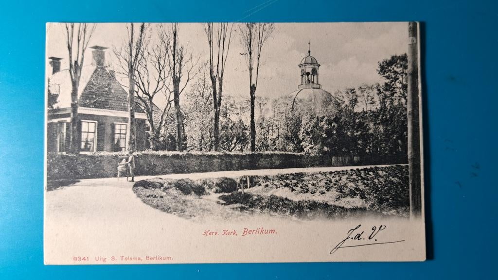 Berlikum (fr) Herv kerk, Ophalen of Verzenden, Voor 1920, Gelopen, Friesland