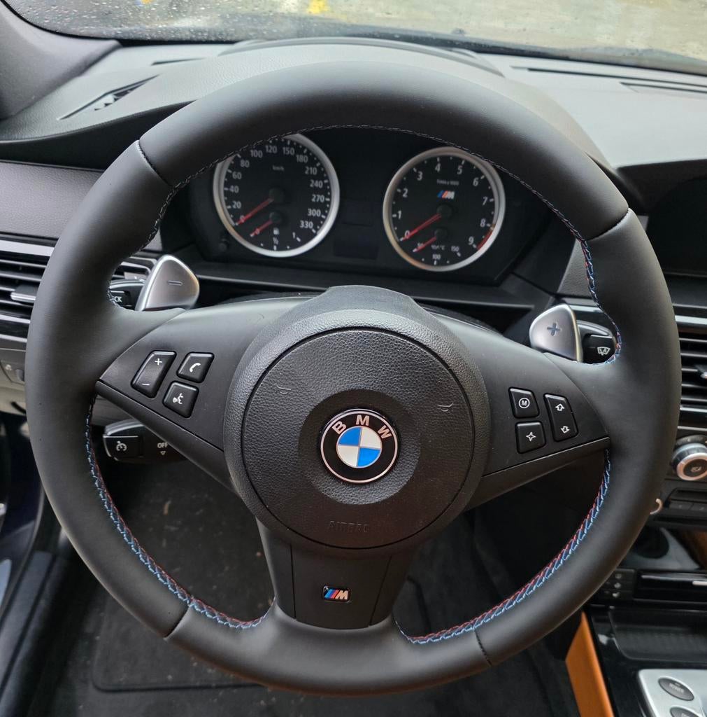Inruil bmw stuur 5 serie e60 e61 flipper  m5 leer 6 serie, Nieuw, Ophalen of Verzenden, BMW, Zeekant 104c