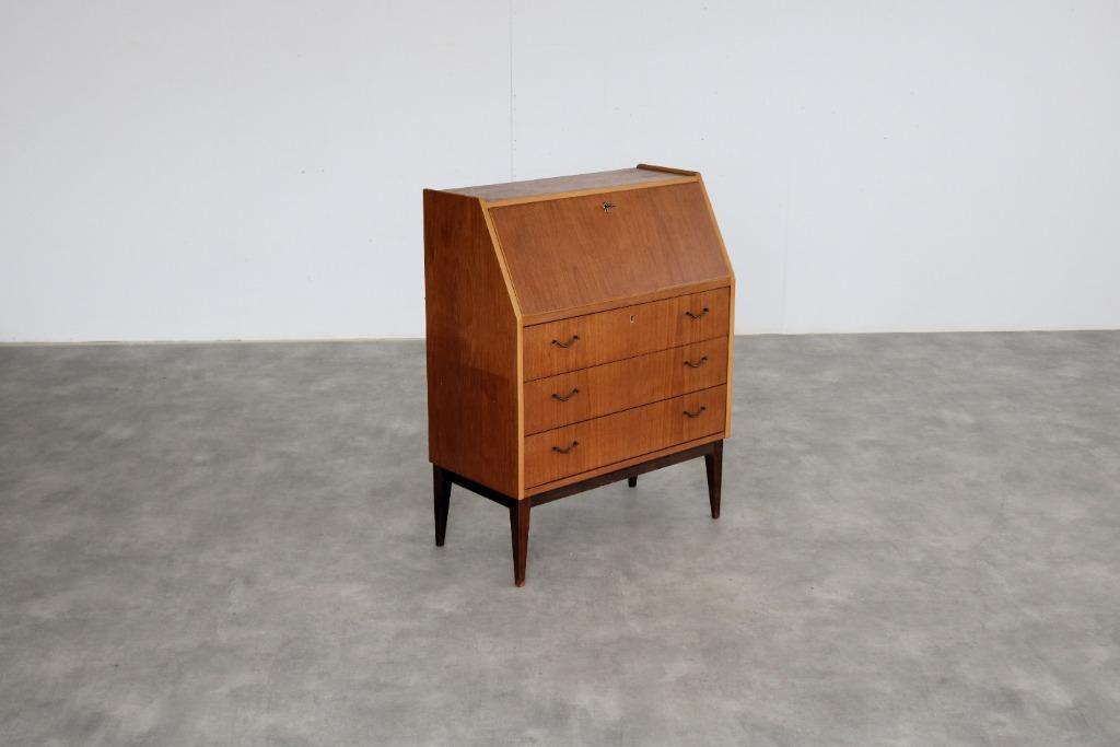 vintage secretaire | kast | jaren 60 | Zweden, Gebruikt, ., Ophalen of Verzenden, .