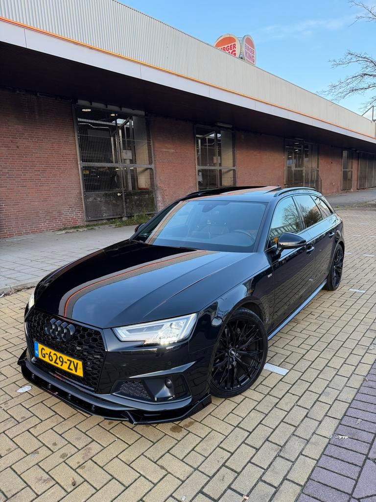 Audi A4 2.0 Tfsi Mhev 190pk S Tronic 2020 Zwart Pano, Auto's, Zwart, 1984 cc, Zwart, Stationwagon