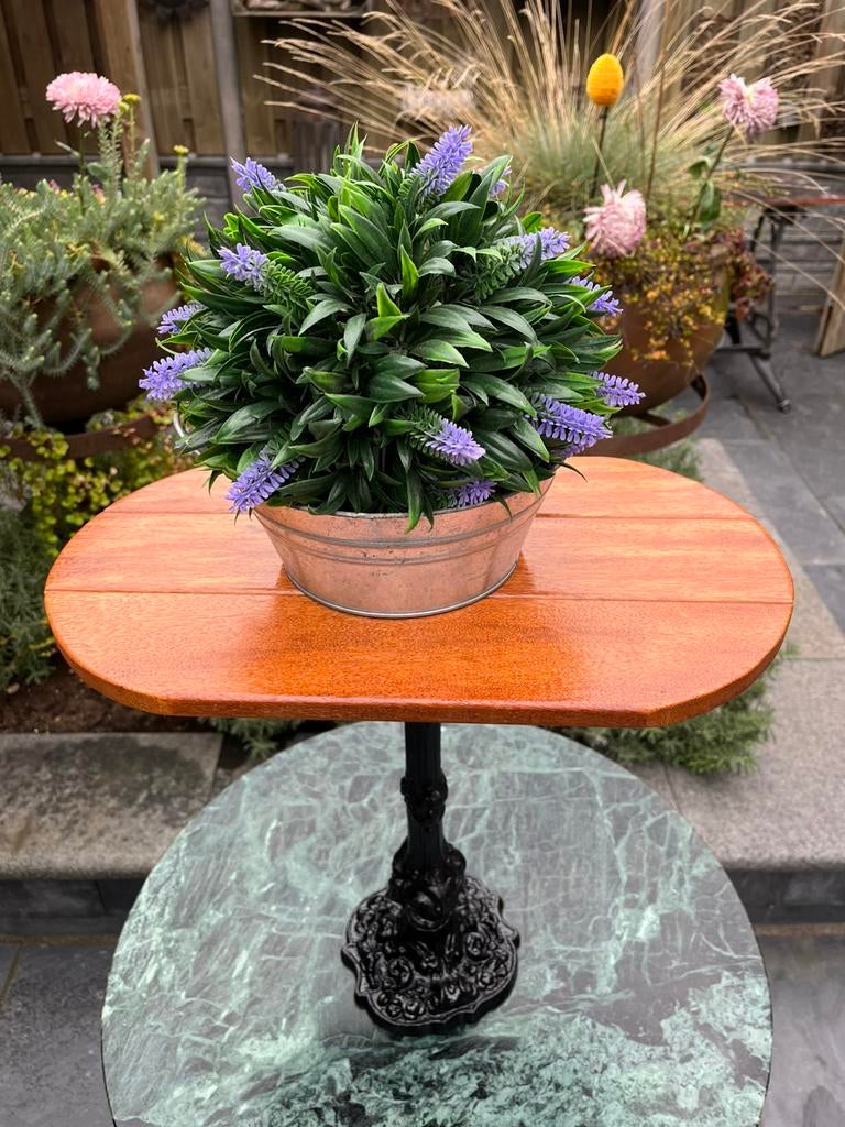 Nostalgies Plante of Bijzet Tafeltje, Huis en Inrichting, Ophalen, Minder dan 55 cm, Zo goed als nieuw, Ovaal