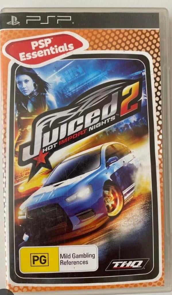 PSP Juiced 2: Hot Import Nights – Incompleet – PAL –Racegame, Online, Gebruikt, 1 speler, Racen en Vliegen