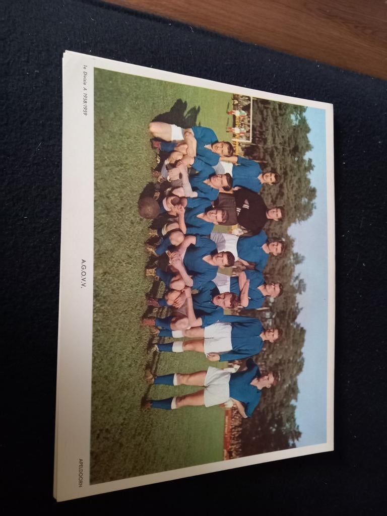 Eerste Divisie 1958/1959 Esso Voetbalplaatje, Verzamelen, Ophalen of Verzenden, Gebruikt, Poster, Plaatje of Sticker