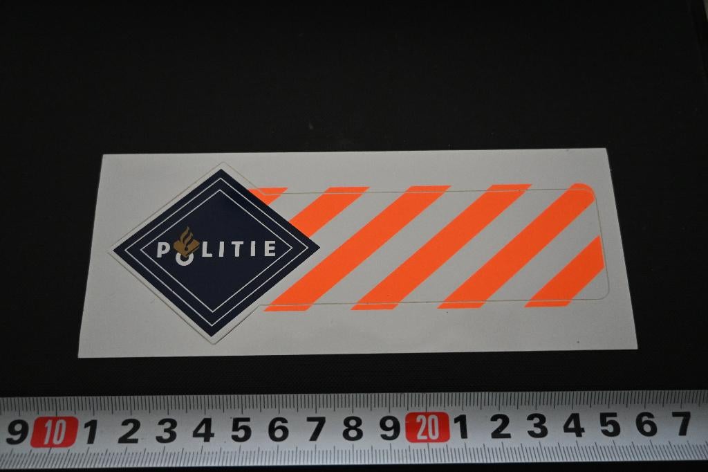 sticker politie striping, Ophalen, Zo goed als nieuw