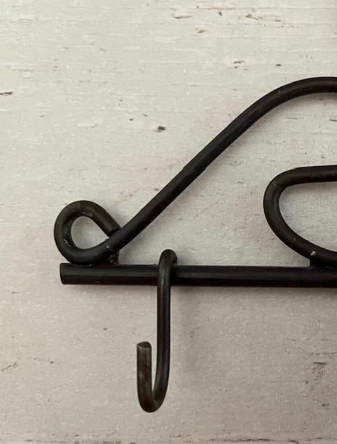 Comptoir de Famille wandrekje met 5 haken hartvormig, Huis en Inrichting, Woonaccessoires | Wandplanken en Boekenplanken, Ophalen of Verzenden