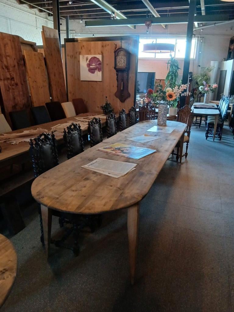Unieke franse tafels smalle tafels kloostertafels.0644394528, Ophalen of Verzenden