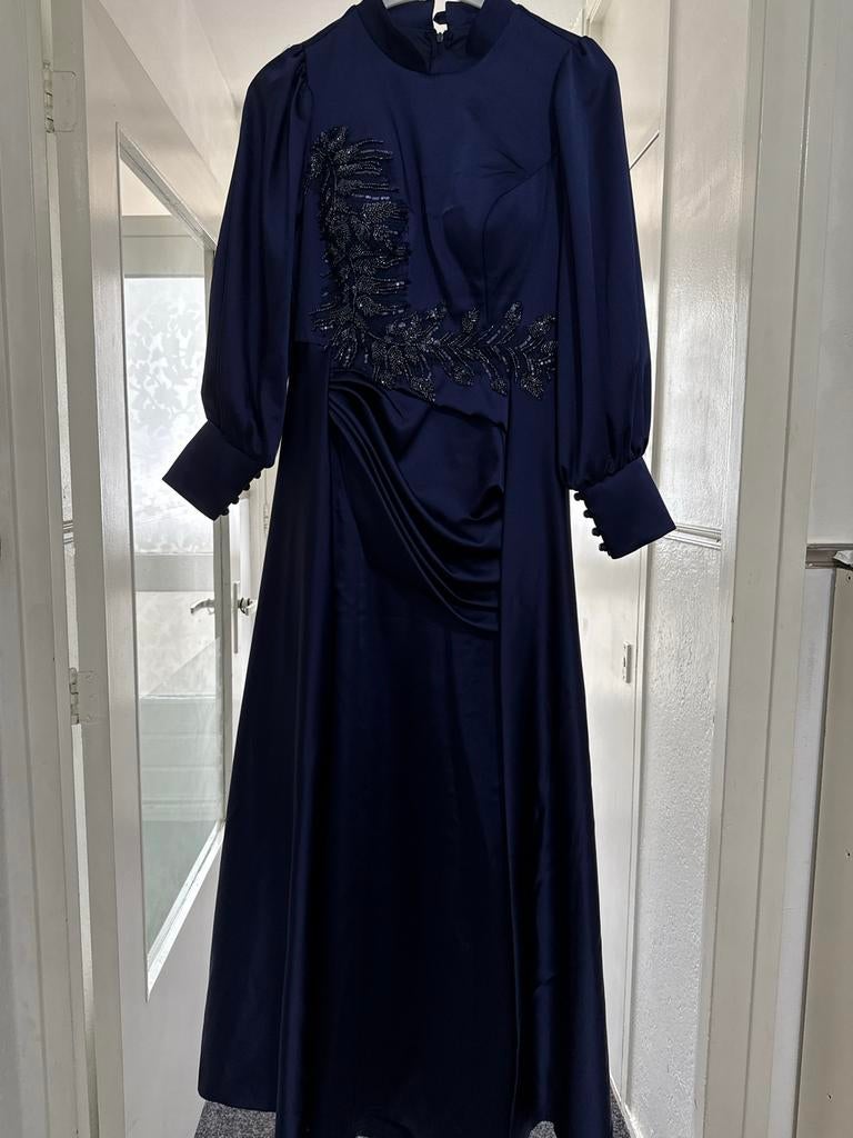 Abiye, Galajurk, Blauw, Zo goed als nieuw, Ophalen