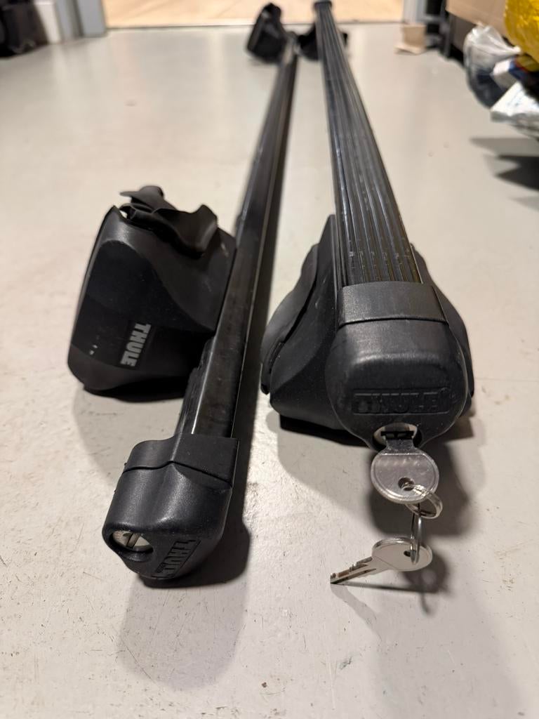 Thule dakdragers voor open dakrails (853234107, 1254 houder), Auto diversen, Ophalen, Gebruikt