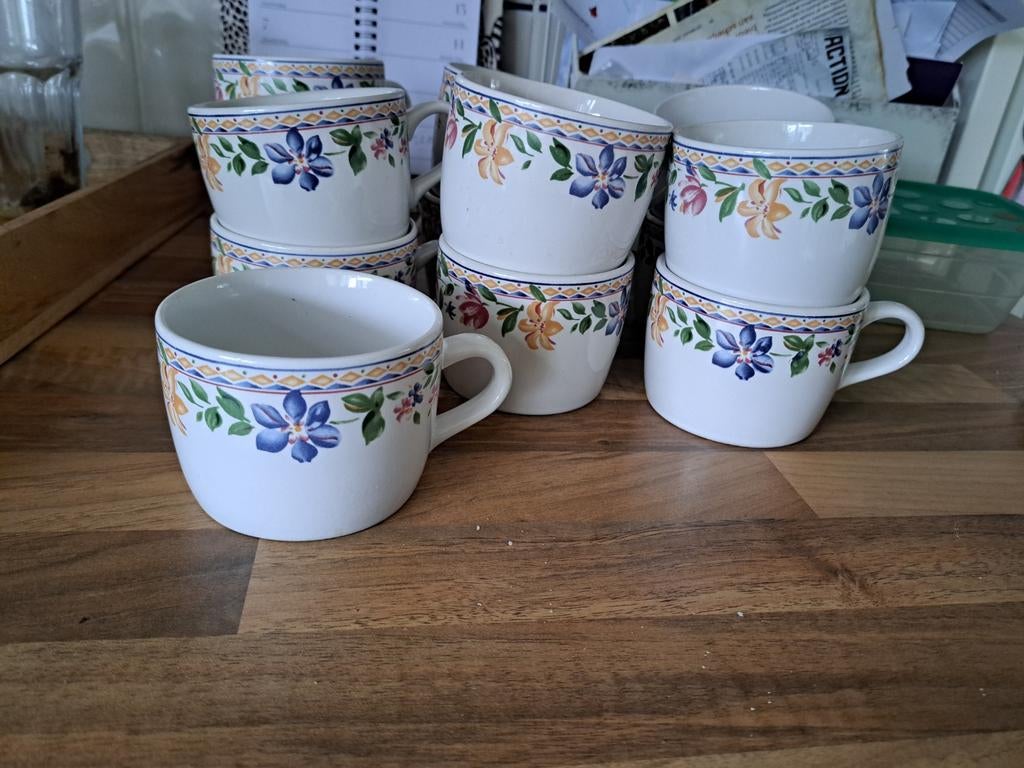 13 x alpine spring kopjes, Huis en Inrichting, Keuken | Servies, Ophalen of Verzenden, Porselein, Overige stijlen, Kop(pen) en/of Schotel(s)