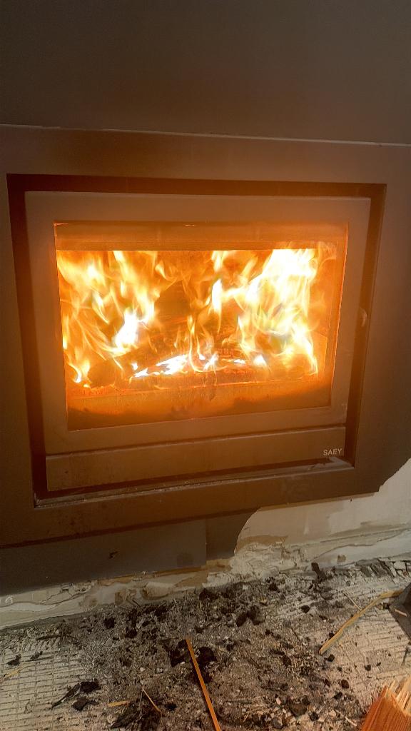 Inbouw houtkachel SAEY te koop, Ophalen, Gebruikt, Houtkachel, Inbouw