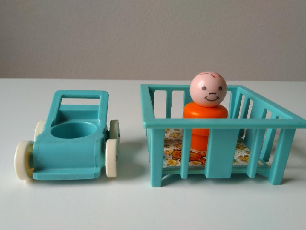vintage Fisher Price baby box kinderwagen, Ophalen of Verzenden, Gebruikt, Overige typen