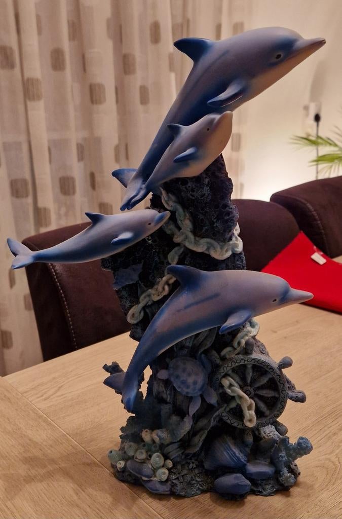 Beeld Zee der Dolfijnen, Verzamelen, Beelden en Beeldjes, Zo goed als nieuw, Dier, Ophalen