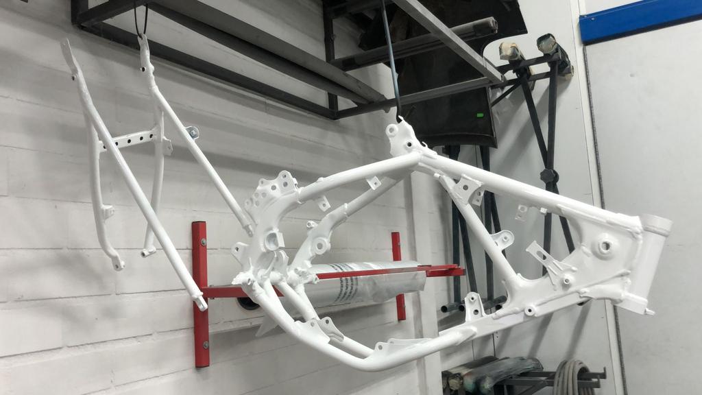 Honda cr 80 frame en subframe, Motoren, Ophalen, Gebruikt