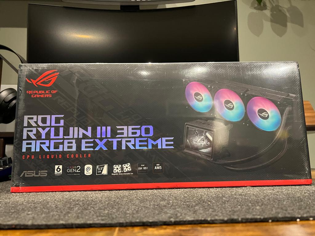 ASUS ROG Ryujin III 360 ARGB Extreme waterkoeler, Computers en Software, Computerkoelers, Ophalen, Nieuw, Waterkoeling