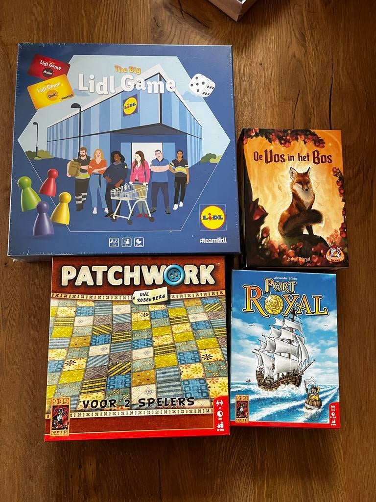 Diverse Bordspellen - Lidl Game, Patchwork, Port Royal, Hobby en Vrije tijd, Gezelschapsspellen | Bordspellen, Een of twee spelers