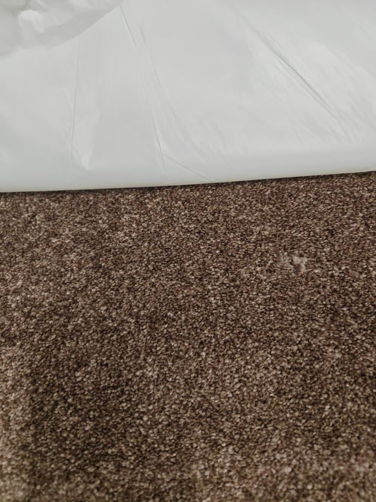 Mooie coupon tapijt 380 x500 bruin prima kwaliteit, Ophalen, Bruin, Nieuw, Minder dan 10 m²
