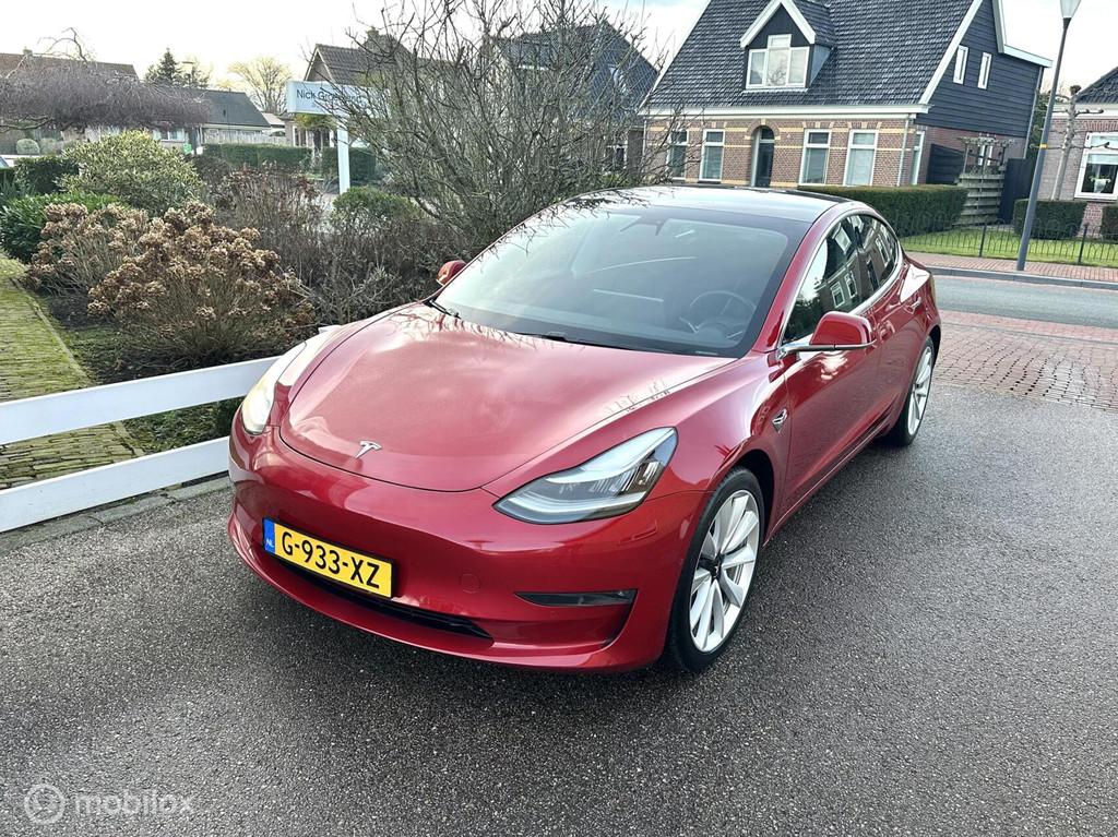 Tesla Model 3 Long Range AWD 75 kWh AUTOPILOT CAMERA 19INCH, Automaat, Zwart, Met garantie (alle), Stoelverwarming