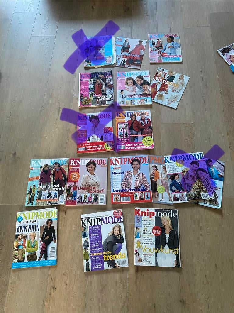 Knipmodes 10x + 2 bijlagen 2002-2009, Ophalen of Verzenden, Zo goed als nieuw, Vrouw, Knipmode