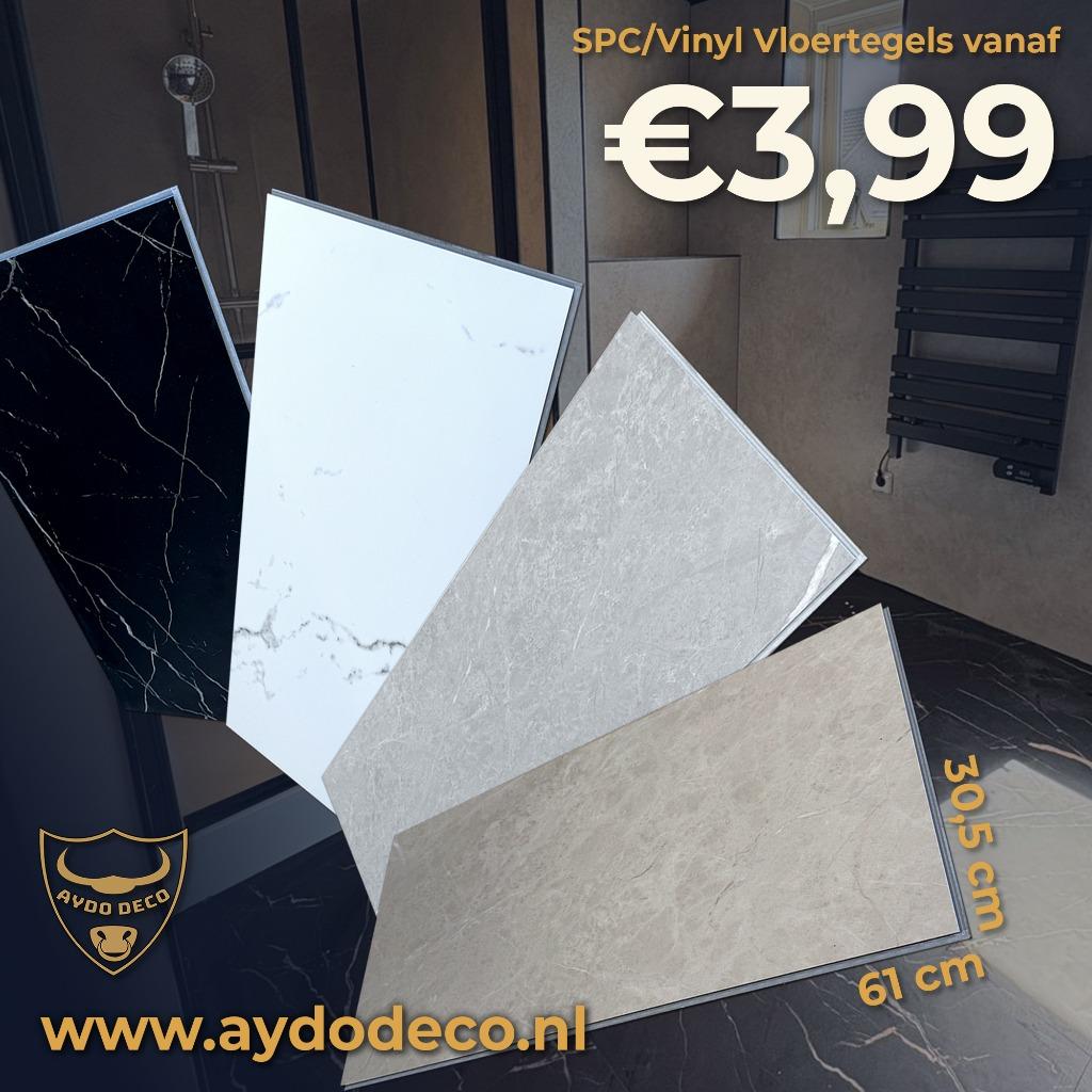 SPC/Vinyl Vloertegels, Nieuw, Ophalen of Verzenden, Minder dan 5 m², 20 tot 40 cm
