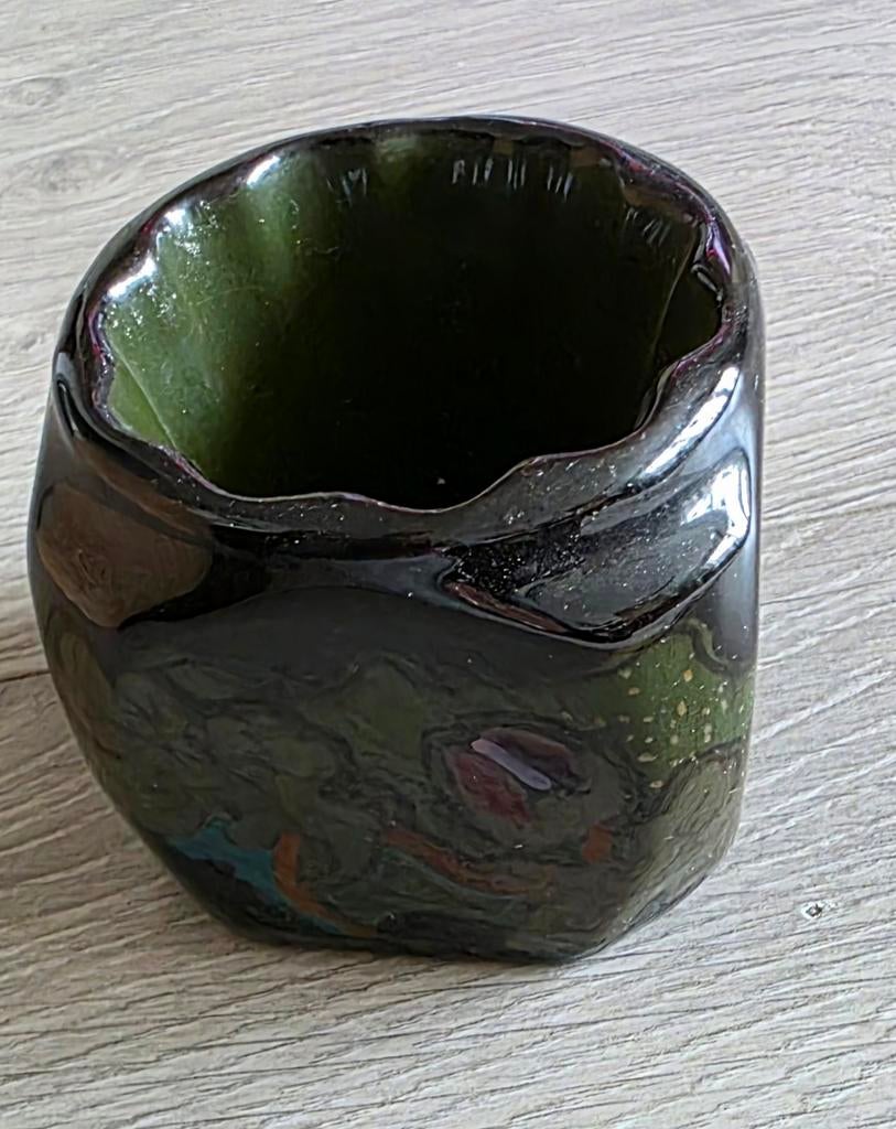 Art Nouveau Kaarskandelaar Arnhemsche Fayence, Ophalen of Verzenden, Keramiek of Aardewerk
