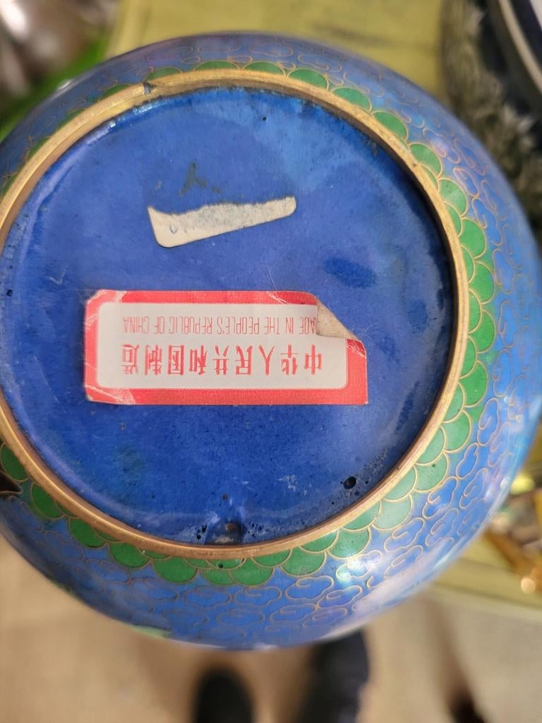 Vintage/Chinees/Vaasje/Cloisonne, Ophalen of Verzenden