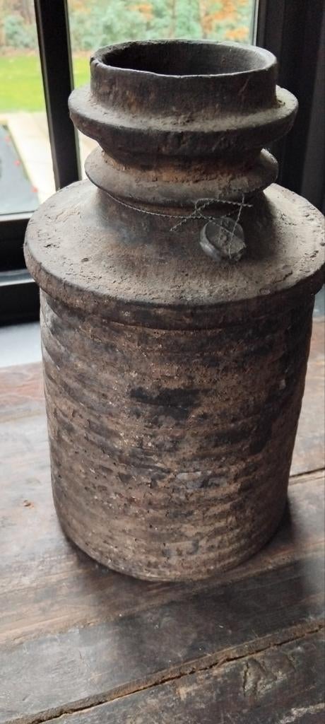 Oude Hoffz Kruik - 30cm Hoog, Gebruikt, Overige kleuren, Aardewerk of Porselein, Ophalen of Verzenden