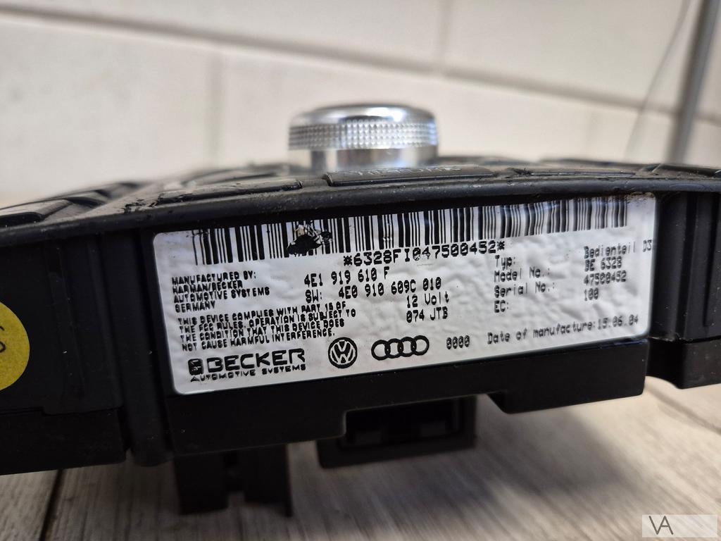 Audi A8 2002 -2009 navigatie bediening paneel MMI 4e1919610f, Gebruikt, -, -, -