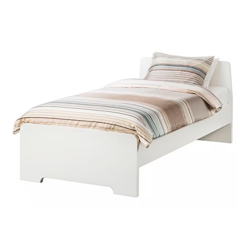 Askvoll eenpersoons bed Ikea 90 bij 200, 90 cm, Eenpersoons, Wit, Ophalen of Verzenden