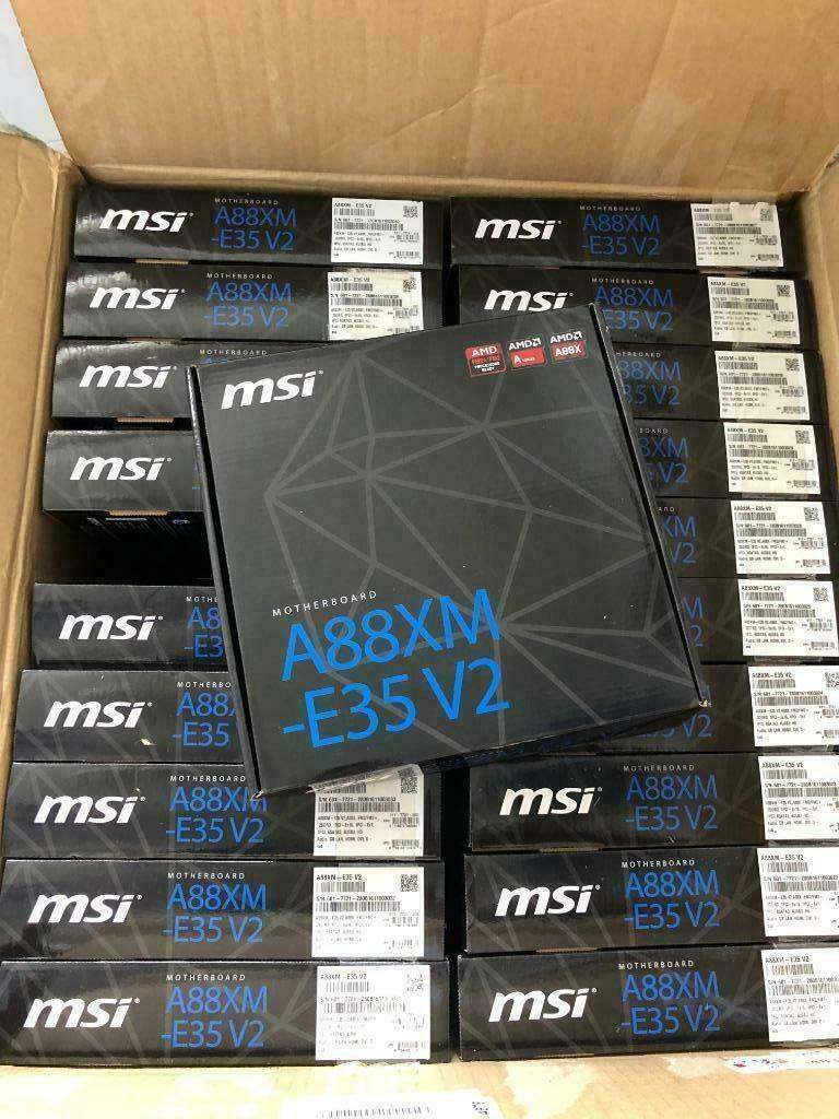 MSI A88XM-E35v2 (20 moederborden gloednieuw in doos)., Computers en Software, Moederborden, Nieuw, AMD, DDR3, Verzenden