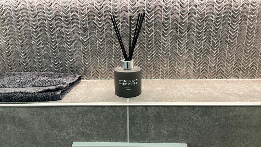 Koopje! Arrow chevron mozaiek / metal aluminium exclusief, Doe-het-zelf en Verbouw, Tegels, Overige materialen, Wandtegels, Nieuw
