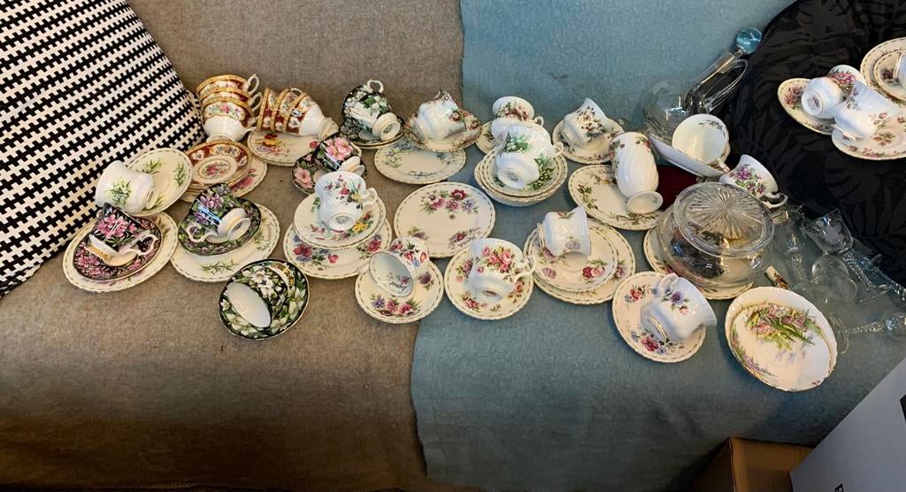 Servies partij Royal Albert servies kop en schotels borden, Ophalen of Verzenden