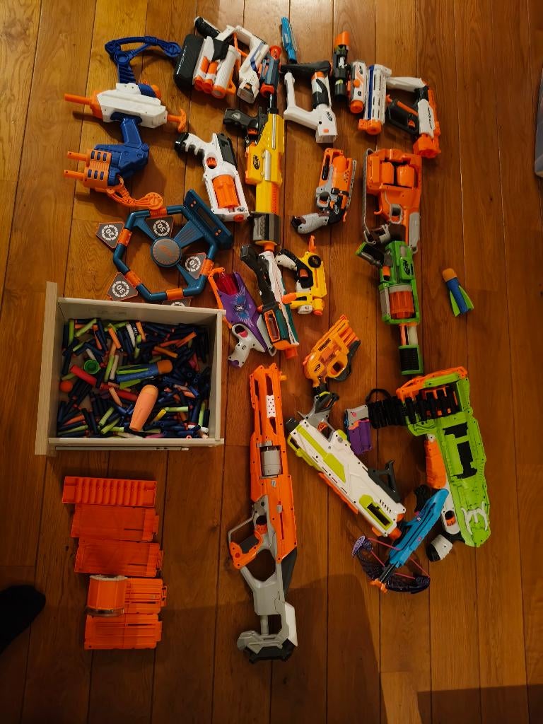 Nerf collectie, Ophalen, Gebruikt