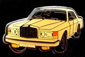 Bentley afb. pin- cremekleur, Verzenden, Nieuw, Transport, Speldje of Pin