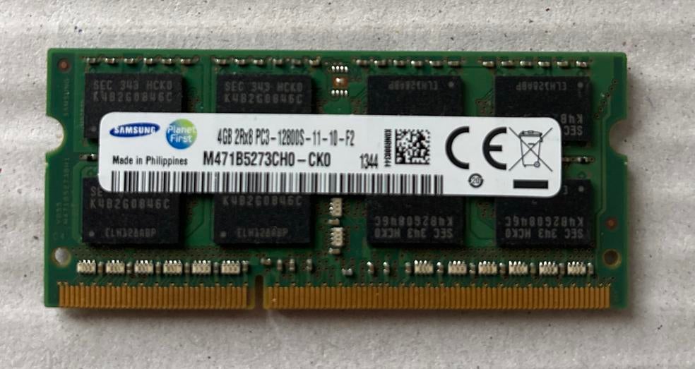 Samsung 4GB DDR3 PC3-12800S Laptop Geheugen, Gebruikt, DDR3, Ophalen of Verzenden, Laptop