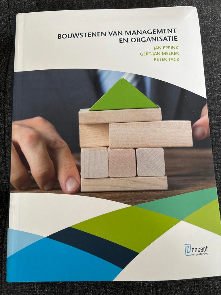 Bouwstenen van Management en Organisatie - EPPINK, Ophalen of Verzenden, Zo goed als nieuw, Management