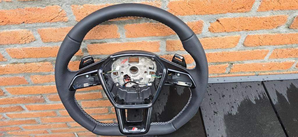 Audi a6/a7 c8 zwart leder stuur afgevlakt nieuw!, Ophalen of Verzenden, Nieuw, Audi