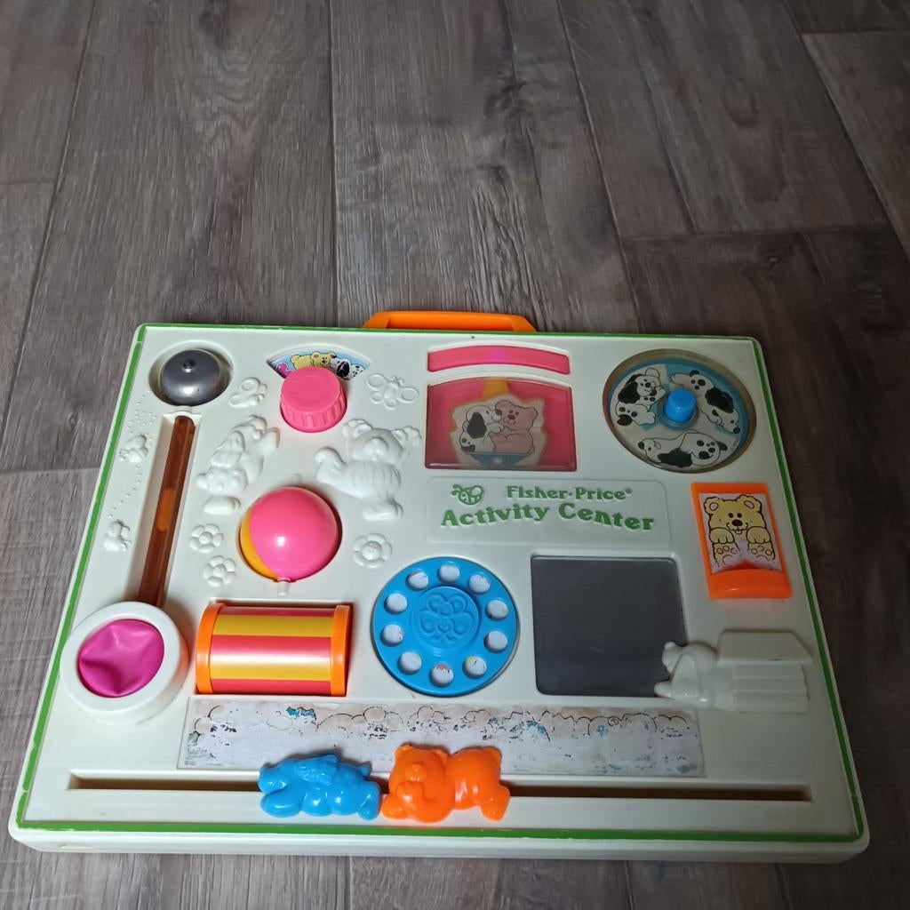 Vintage activity center, speelbord voor in box, Kinderen en Baby's, Ophalen of Verzenden, Gebruikt, Speelset