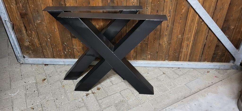 Stalen X poot Stalen U poot Stalen A poot, Huis en Inrichting, Tafelonderdelen, Ophalen, Rond, 50 tot 100 cm